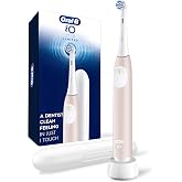 Oral-B Rechargeable Electric Toothbrush, iO Limited Simple Clean, 3 Cleaning Modes, Automatic Pressure Sensor to Protect Gums, Travel Case, Peach