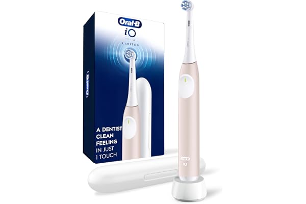 Oral-B iO2 Electric Toothbrush, for an Easy Switch to Electric, Peach, Rechargeable Electric Toothbrushes, iO Series 2 Starte