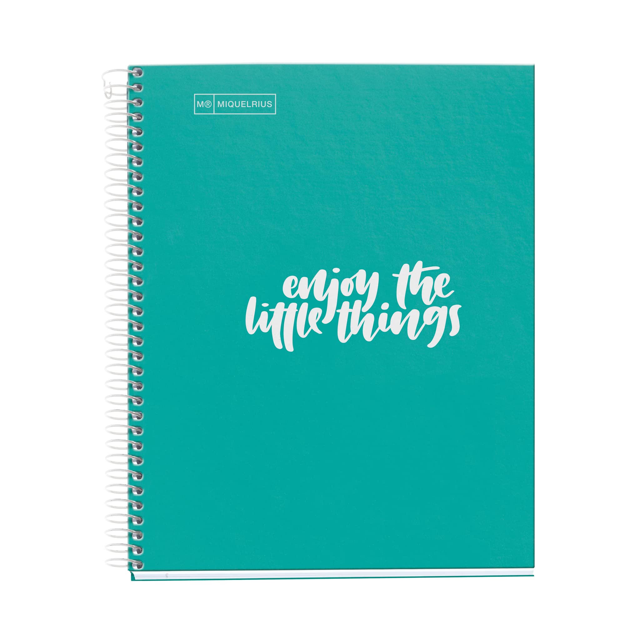 Miquelrius 46563 - Notebook A5 100 Grid 90 Grams Messages Turquoise