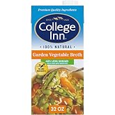 College Inn 40% Less Sodium Garden Vegetable Broth, 32 Fl Oz