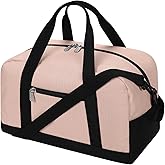 Apenze Small Gym Bag 14 inch lightweight Carry On Mini Duffel Bag for Travel Sport - Pink
