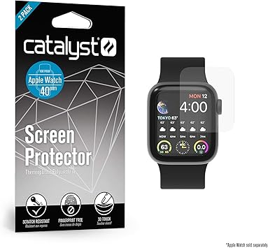 Catalyst 2X Military Grade Protector de Pantalla para Apple Watch ...