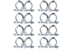 BGTLGIO Scaffolding Couplers, Scaffold Clamps for 1.65-1.9 inch OD Tube, 8 Pack (Swivel Couplera)