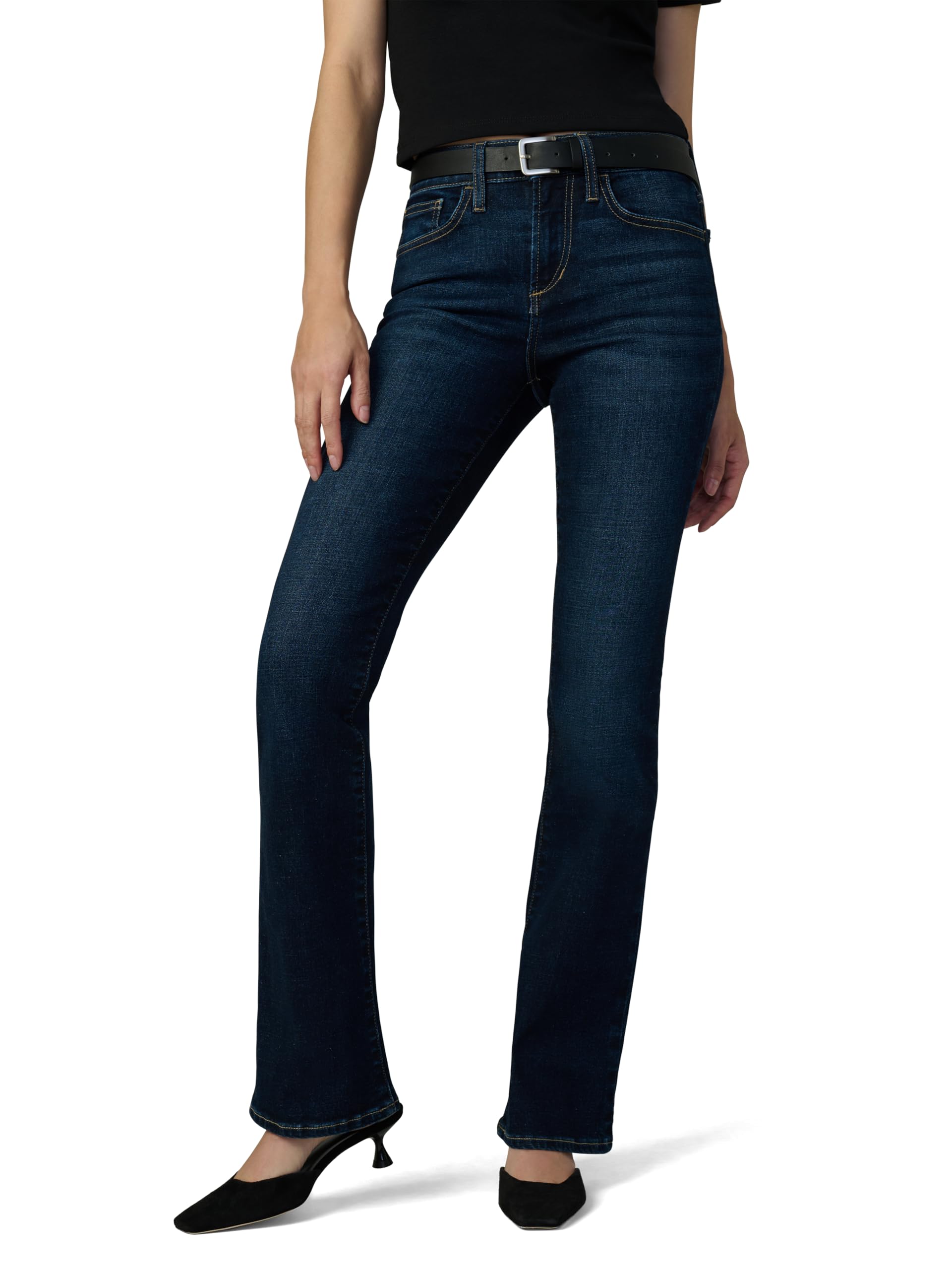 Joe’s Jeans Women’s The Provocateur Petite Mid Rise Bootcut Jean, Heart, 34
