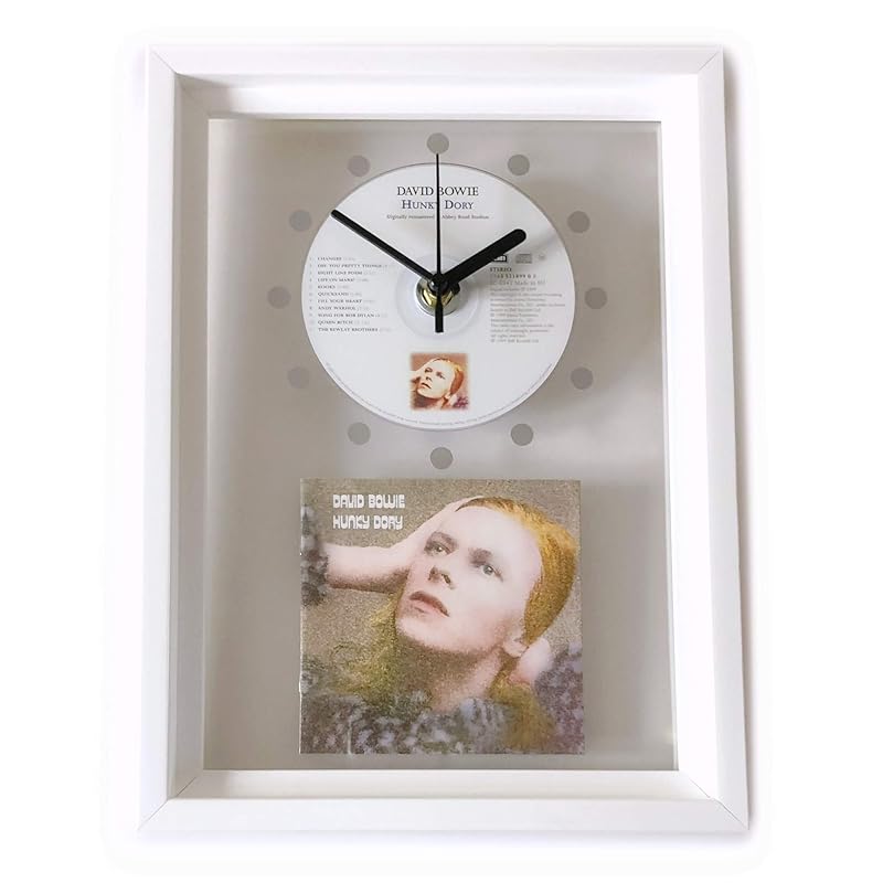 David Bowie Hunky Dory Framed Cd Art Clock Exclusive Design