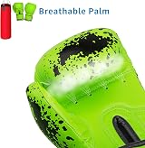 Grosee Kids Boxing Glove 6oz 8oz Green Youth Training Sparring Gloves view 3