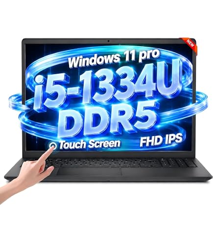 Amazon.com: Dell 15 Laptop Touchscreen, Intel i5-1334U, 16GB DDR5