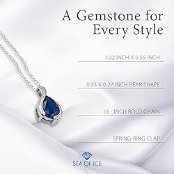 SEA OF ICE Pear Shape Teardrop Natural Gemstones