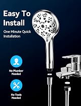 Magichome High Pressure Shower Head 10 Modes with 1.5m Hose Chrome view 7
