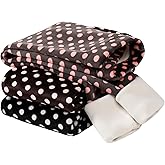 Chicduo Girls Printing Fleece Lined Leggings Kids Warm Winter Pants Girls Stretch Thick Tights