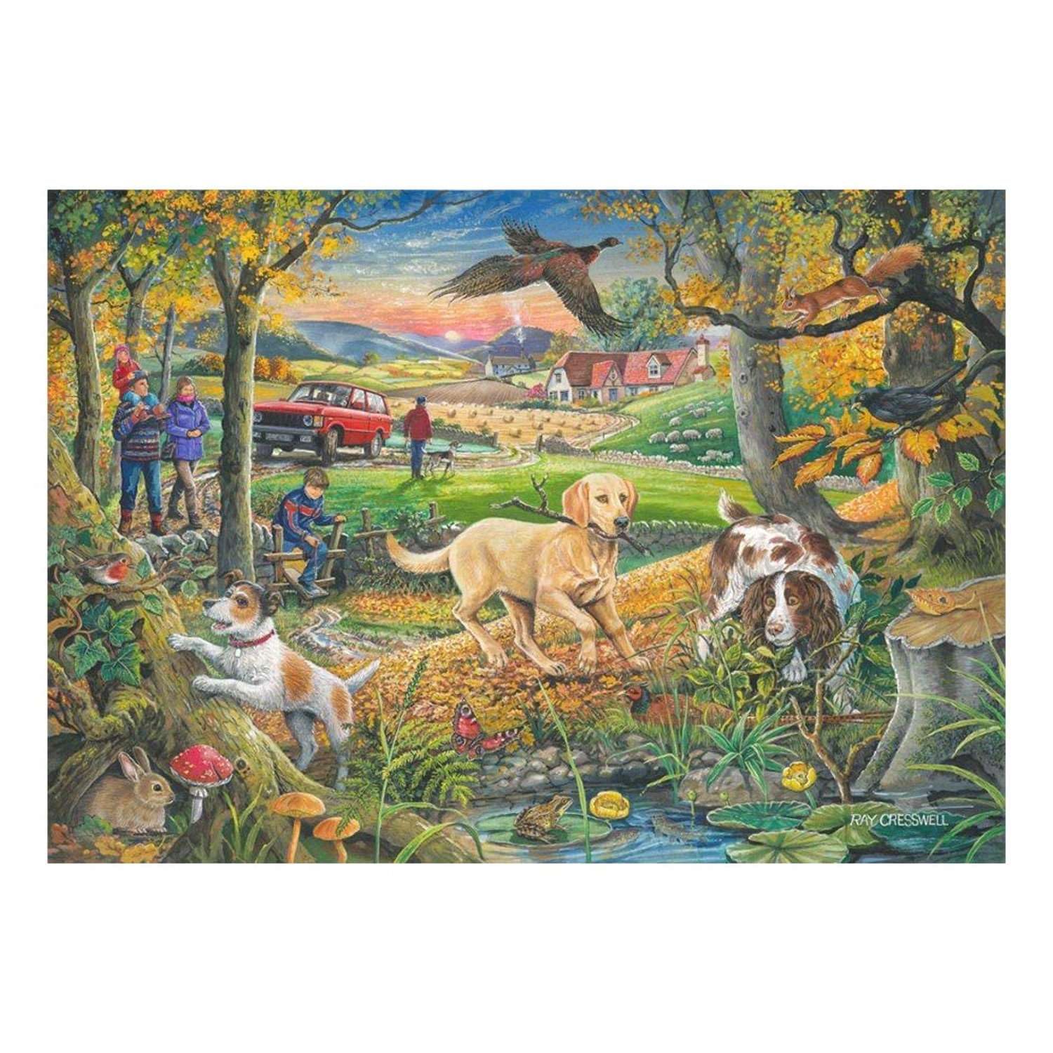 The House of Puzzles - Catch Me If You Can Jigsaw - Big 500 Piece Jigsaws For Adults, Extra Large Pieces, Artist Illustrated, Scenic Landscape, Deluxe Puzzle Gifts — image 1
