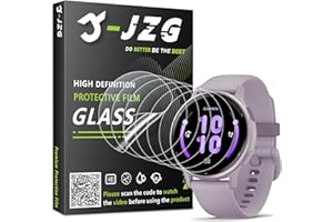 VASG JZG 6 Pack for Garmin Vivoactive 5/6 42mm Flexible Screen Protector, Soft Film, HD Clear, Bubble Free, Anti Scratch