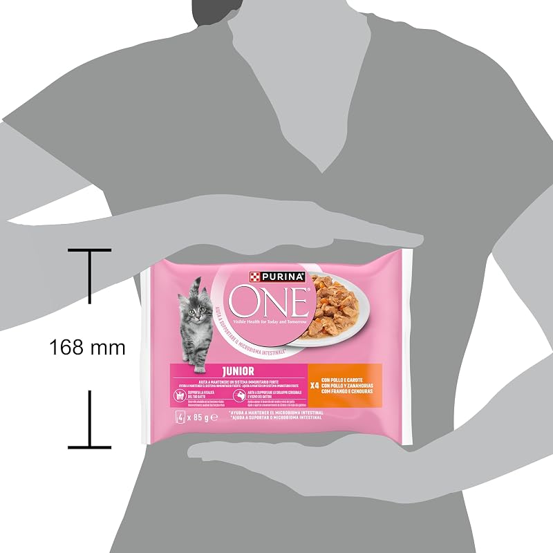 Junior Cibo Umido per Gattini, 48 Bustine da 85 g