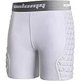 COOLOMG Youth Girls Softball Sliding Shorts Padded Compression Sliders for Baseball Football Lacrosse Cricket