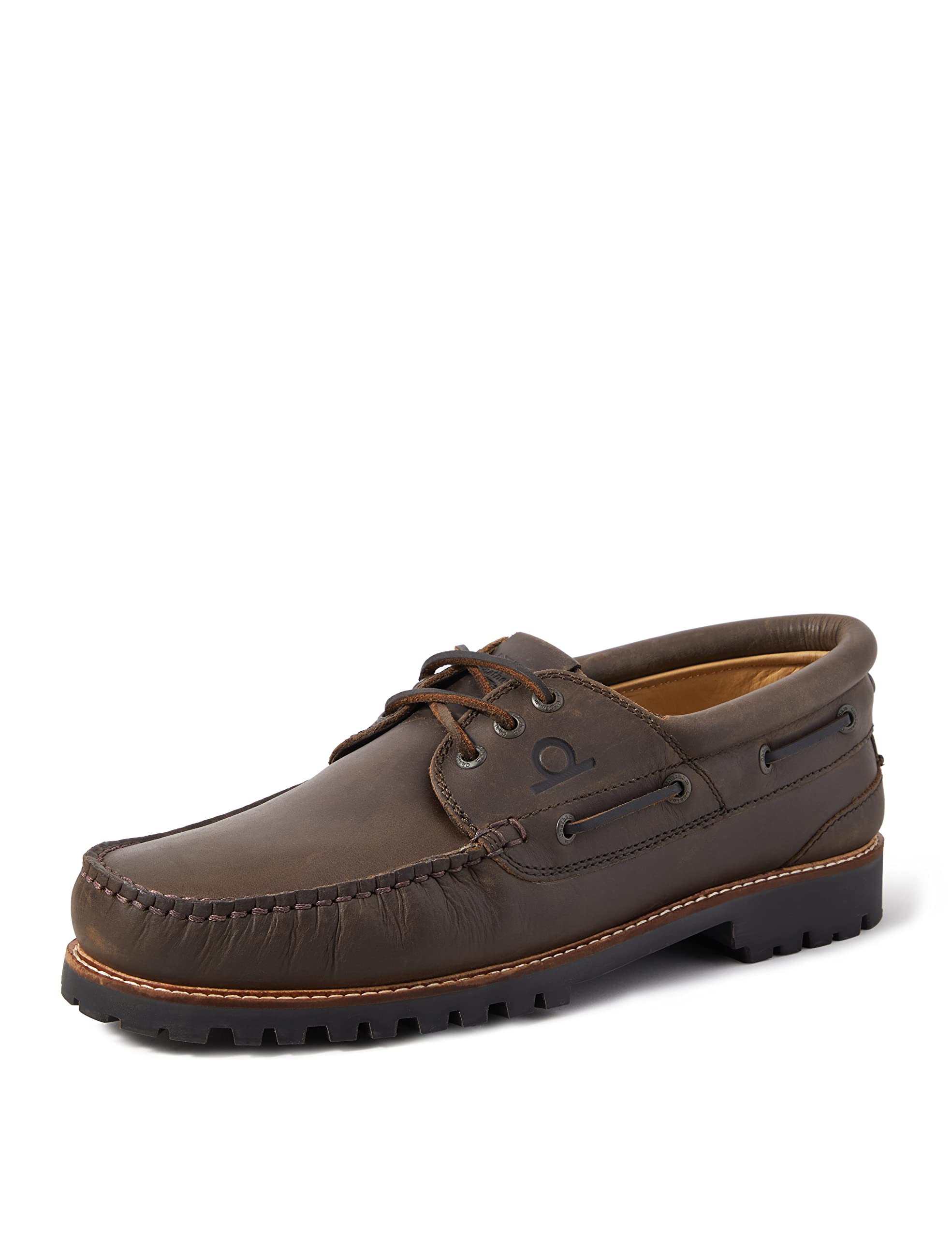 Sperrin Winter Boat Shoes-8-Dark Brown