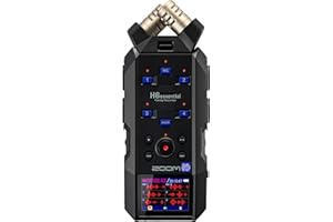 ZOOM H6essential Handy Recorder – Portable 32-Bit Float Audio Recorder with 6-Track Recording – Ideal for Podcasts, Music, Fi