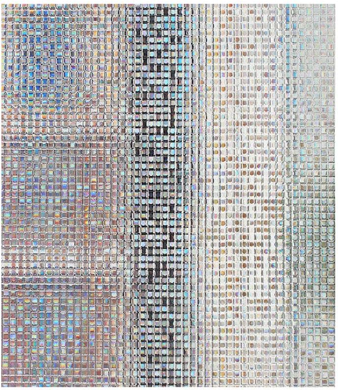 Mosaic Window Film Frosted Privacy Glass Covering Door Window Tint Peel and Stick Stickers Static Heat Control Anti UV Slide Tinting Film for Kitchen Closet Glass Office 17.5in.By 78.7in(44.5 x 200cm)
