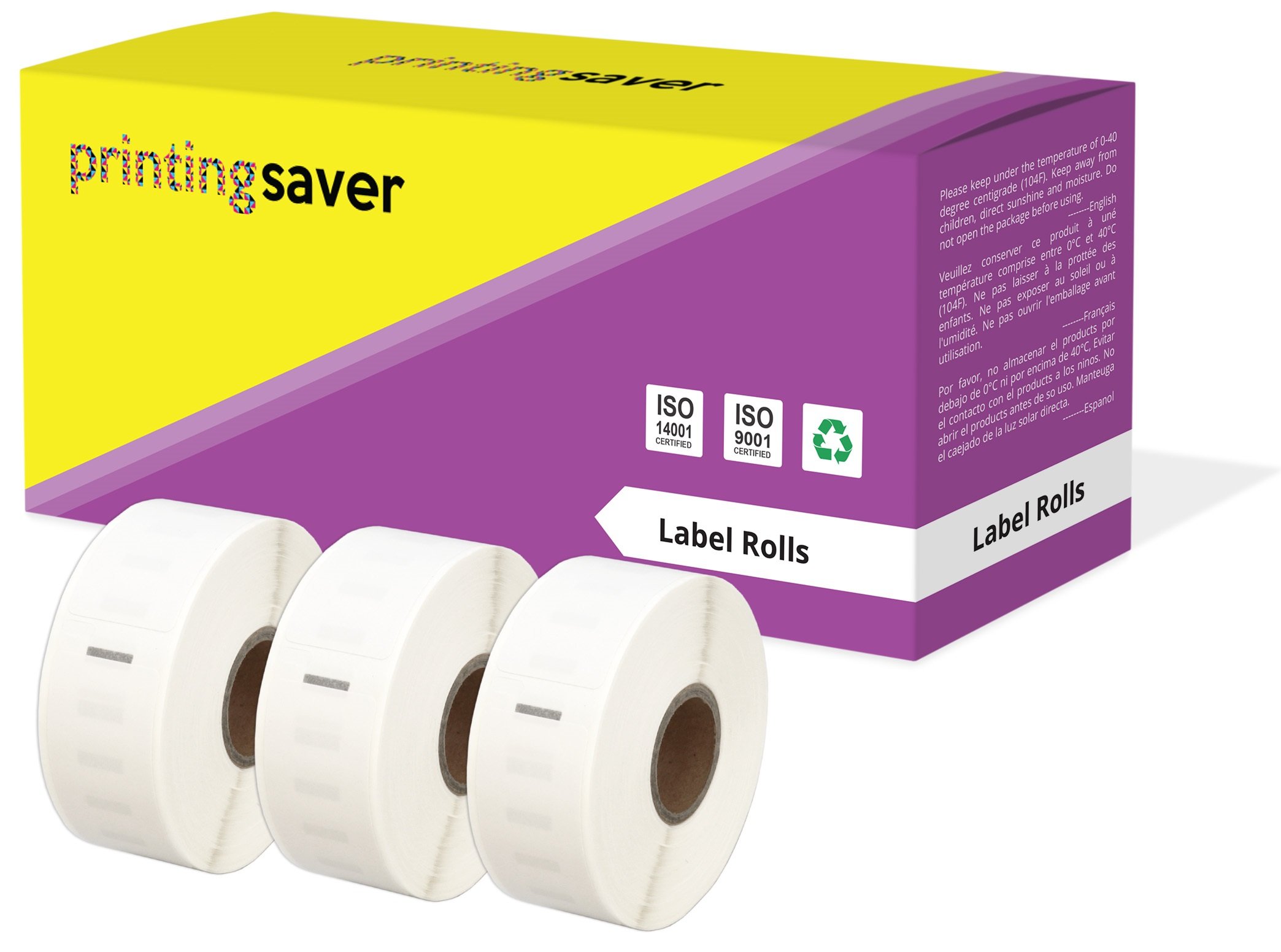 Printing Saver 3X 11352 25 x 54 mm Compatible Return Address Labels Rolls (500 Labels per Roll) for LabelWriter 310 320 330 4XL 400 450 Turbo/Twin Turbo/Duo & Seiko SLP Label Printers