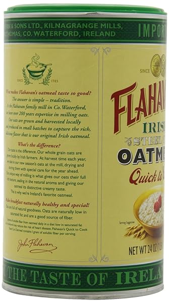 FLAHAVAN’S IRISH STEEL CUT OATMEAL QUICK TO COOK DRUM, 24-OUNCES (PACK OF 2)