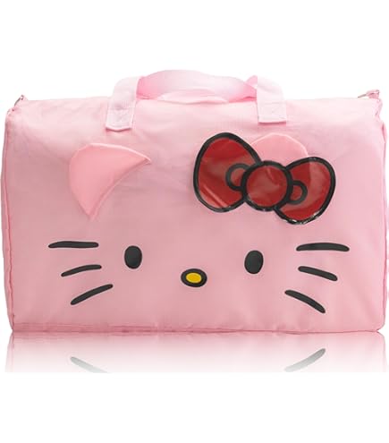 Amazon.com: Hello Kitty Duffle Bag Set for Kids - 4 Pc Bundle with