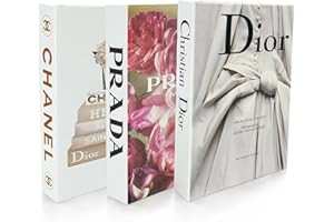 TOP CLADD Coffee Table Decorative Books For Home Decor, Fake Books For Decoration with Hidden Storage, Aesthetic Bookshelf Decor for Living Room Office Bedroom, 3 Piece.