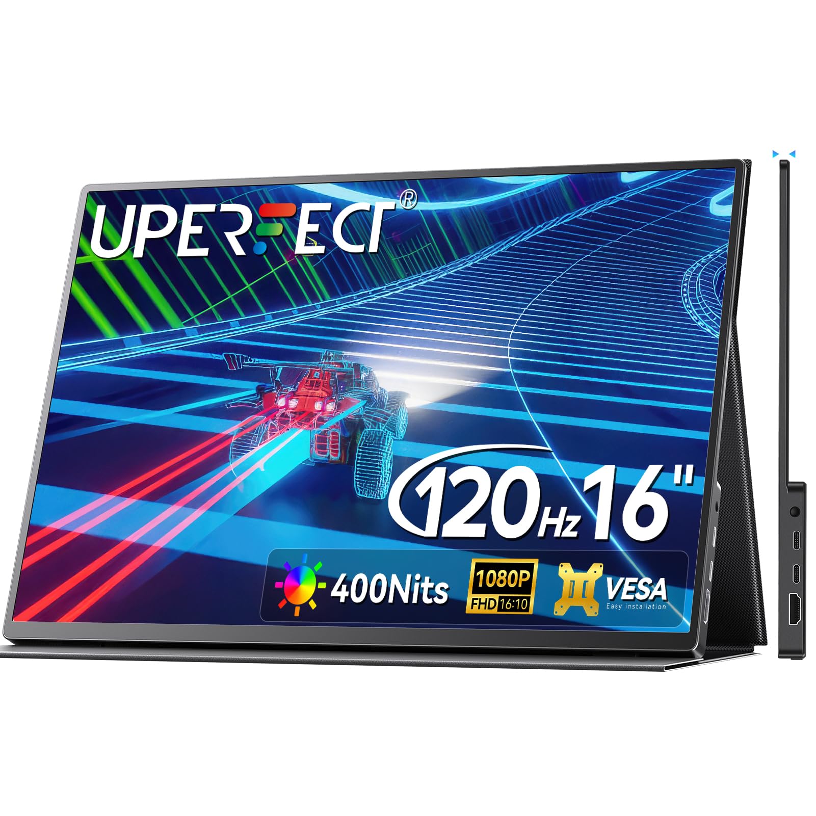 UPERFECT 16” Portable Gaming Monitor | 120HZ, HDR