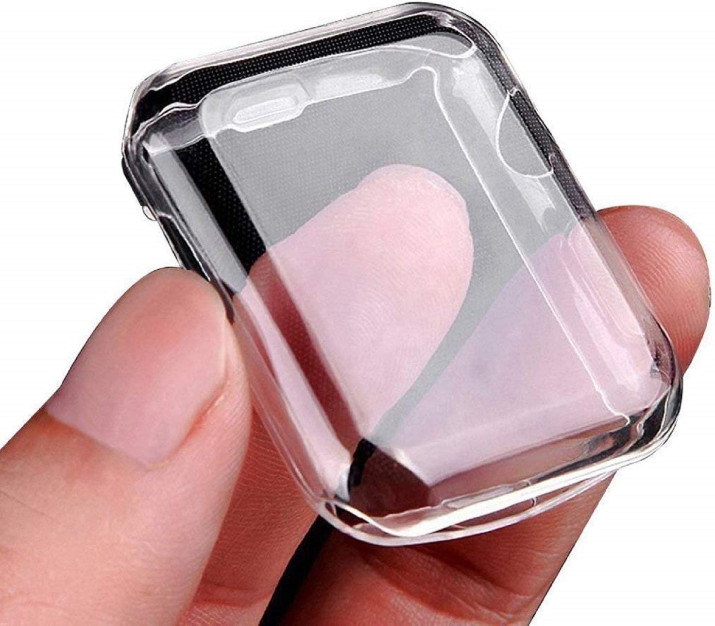 Julk Series 2 38mm Case for Apple Watch Screen Protector, iWatch Overall Protective Case TPU HD Clear Ultra-Thin Cover for Apple Watch Series 2 (38mm)