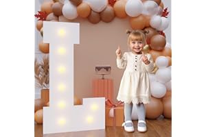 Bugame Marquee Letters, 3FT Large Light Up Letters for Birthday Wedding Backdrop, Warm Light, 3 Feet Tall for Baby Shower Party Proposal Decoration