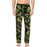 COCO BRANDS Teenage Mutant Ninja Turtles Men's All Over Print Pajama Pant, Adjustable/Elastic Waistband, Soft Silky Sleepwear