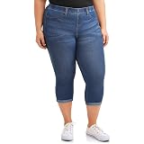 Plus Size Pull On Capri Jeggings 