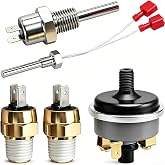 RUHUALIFE Pool Heater Repair Kit Stack Flue Sensor, Thermistor, High Limit Switch, Water Pressure Switch, 140F Gas Shutoff Switch Compatible with Pentair Sta-Rite MasterTemp Max-E-Therm