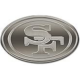 Rico Industries NFL Football Standard Oval Antique Nickel Auto Emblem for Car/Truck/SUV