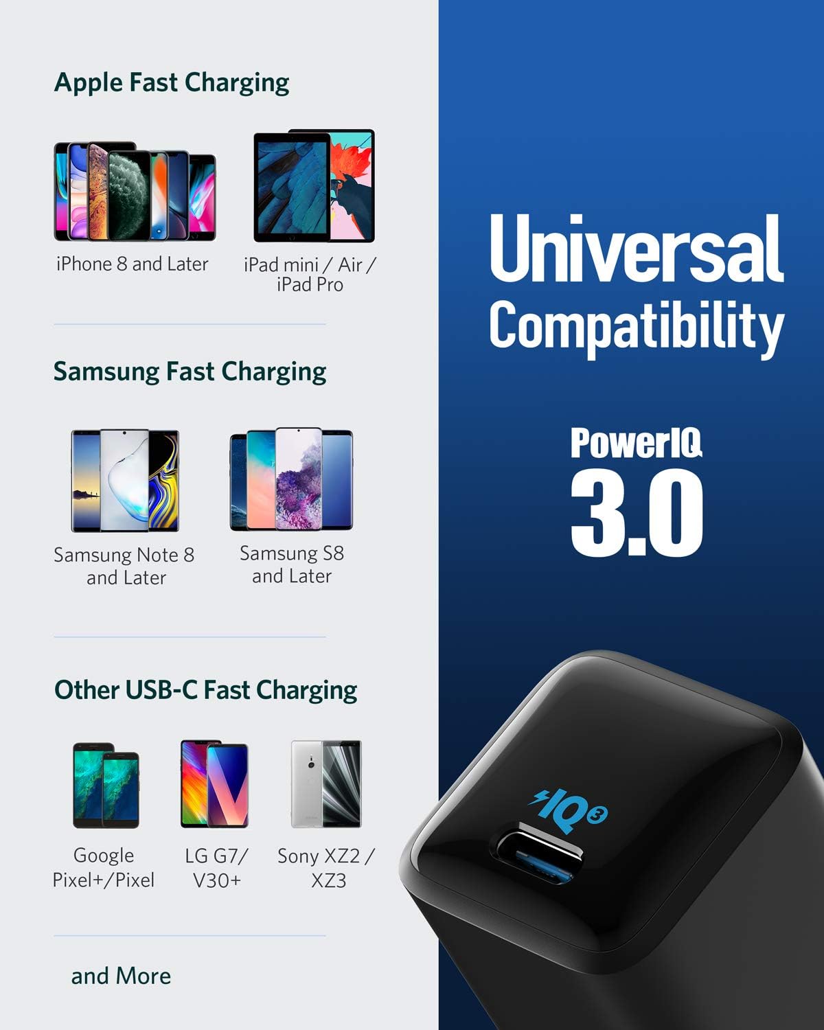 Anker Nano USB C Charger, 18W PIQ 3.0 Durable Compact Fast Charger, PowerPort III USB-C Power Adapter for iPhone 11/11 Pro/11 Pro Max/XR/XS/X, Galaxy S10, Pixel 4/3, iPad Pro, Nintendo Switch and More