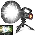 Foleto Rechargeable LED Spotlight Flashlights 100000 High Lumens XHP90 Lamp 6.5 Inch (XXL-Large)
