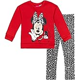 Disney Pullover Fleece Sweatshirt and Leggings Outfit Set