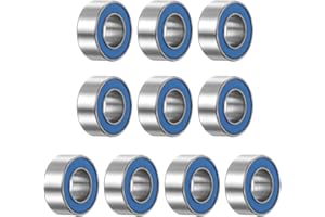 uxcell 10pcs MR105-2RS Miniature Deep Groove Ball Bearings 5x10x4mm Rubber Sealed Bearings for TRX4 1/10 RC Cars Trucks, 3D P