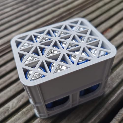 WECREZAR Battery Storage Case 3D Printed Beer Crate Battery Holder