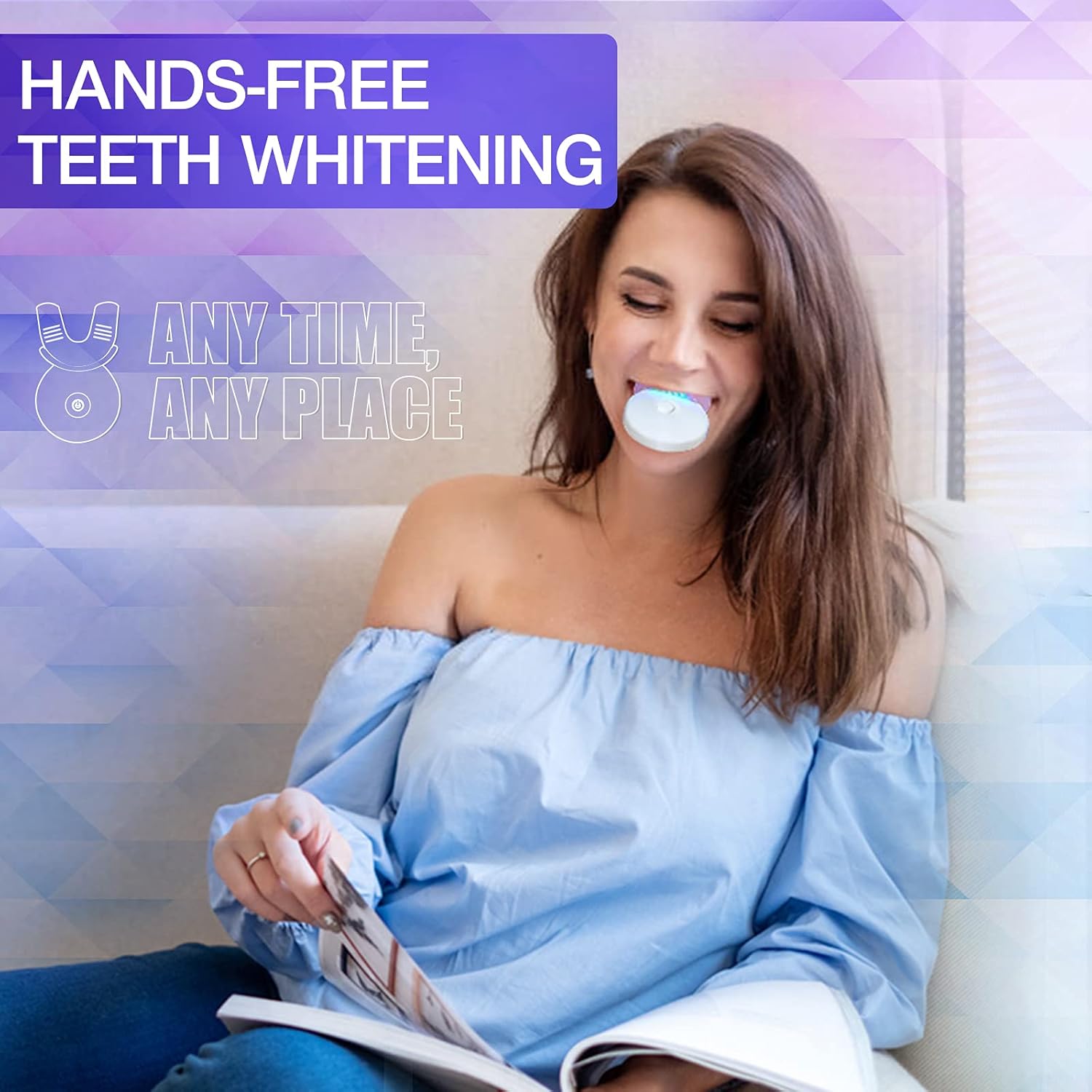 Teeth Whitening Kit, Y.F.M Professional Home Whitening Teeth Kit, 11pcs Teeth Whitening Gel, 2pcs Soothing Gel, 5X LED Light Tooth Whitener, 10 Min Non-Sensitive Fast Teeth Whitener: Health & Personal Care