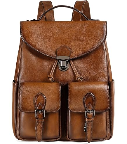 Amazon.com: LRTO Genuine Leather Backpack for Women  display picture 1