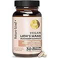 Future Kind Vegan Lion's Mane Mushroom Complex Brain Supplement - (30ct) Lions Mane Supplement Capsules with Chaga, Maitake, Shiitake and Reishi - Brain Supplements for Memory and Focus