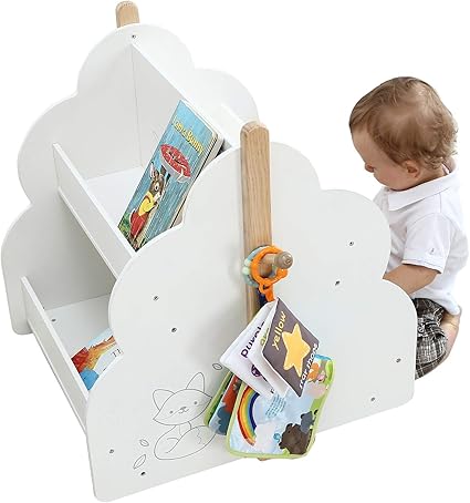 Labebe Etagere Livre Bibliotheque Rangement Bois 2 En 1 Mini Etagere Pour Enfant Garcon Et Fille De 1 5 Ans Basse Et Massif Salon Chambre Cadeau D Anniversaire Pour Enfants Blanche Oiseau Amazon Fr Cuisine Maison