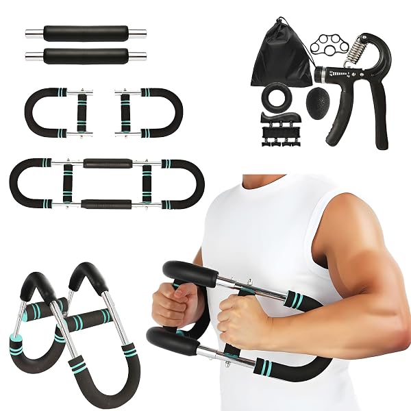 QONUTOCI TWISTER ARM TRAINER, 60-100LBS ADJUSTABLE ARM CHEST...