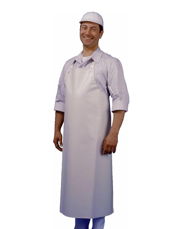 PRIMUS® Schlachthaus Schürze weiß ORIGINAL (130 cm Länge)