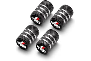 MIGUOER Tire Valve Stem Cap Cover for Toyota TRD Sequoia Tundra Tacoma 4Runner Belt O-Ring Seal Corrosion Resistant tire Valve caps 4 Pc Black