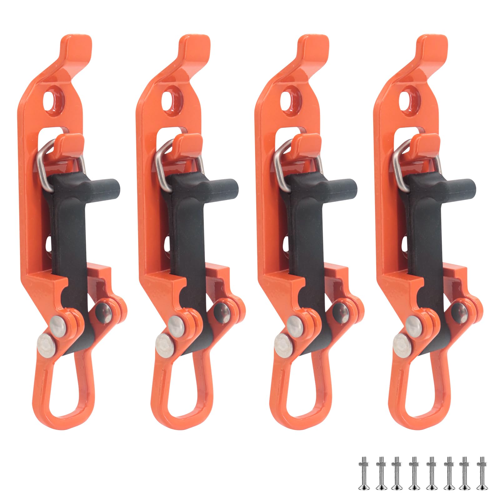 Yuhtech 4 Pcs Shovel Mount Roof Rack, Metal Off Road Shovel Holders, Shovel and Axe Mount, Shovel Holder Roof Rack for Truck Car Boat, Quick Release Axe Holder Mount Kit