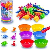 NRYRDGT Dinosaur Toys, Matching Games for Toddler, Montessori Toys for 1-3 Year Old, Math Color Classification Toys - The Bes