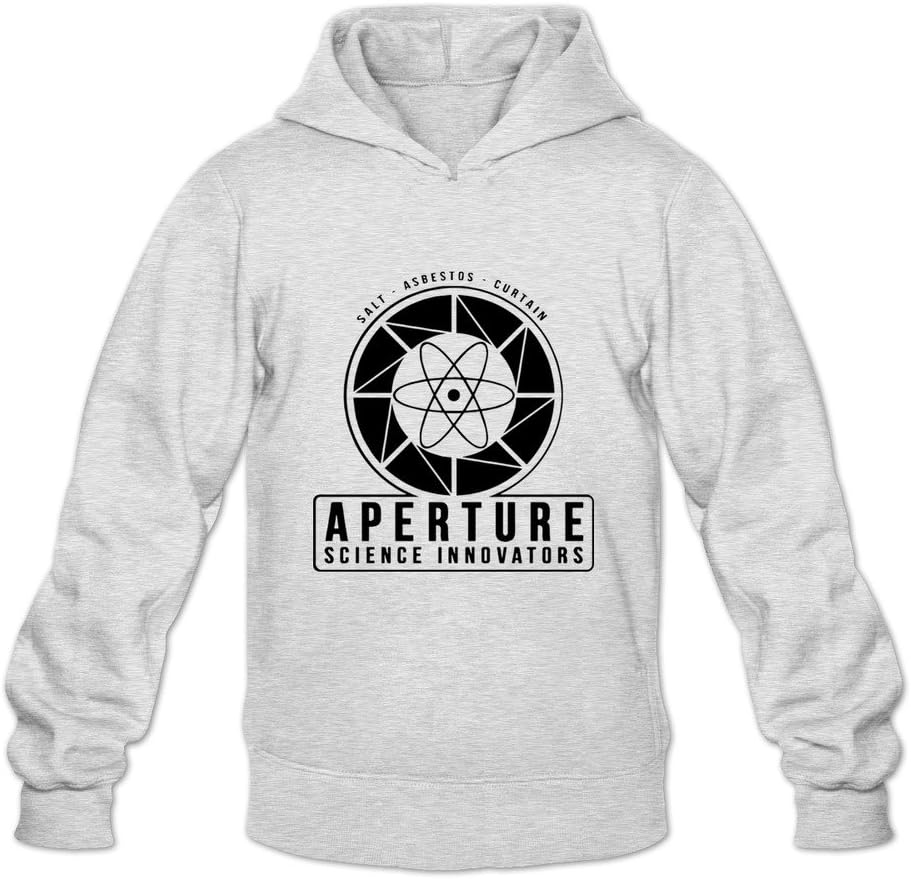 IHoo Men Portal 2 Aperture Science Innovater Illuminati Hoodie Ash L