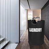 DOKEHOM 160L XX-Large Collapsible Laundry Basket Black XXL view 8