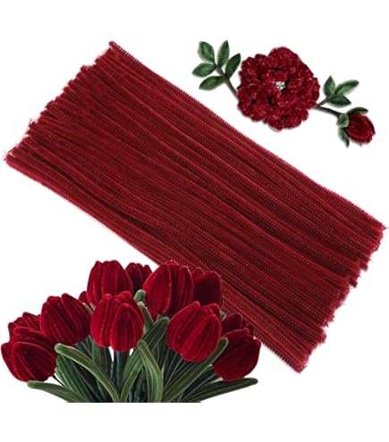 PATIKIL 150 Stück Blumenstempel – Doppelkopf 10 Mm, Hellgelb Für DIY Basteln
