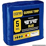Core Tarps Classic 5 Mil Tarp Cover, Waterproof, UV